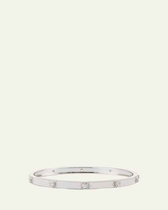 Macri Classica Bangle, White Gold, 5